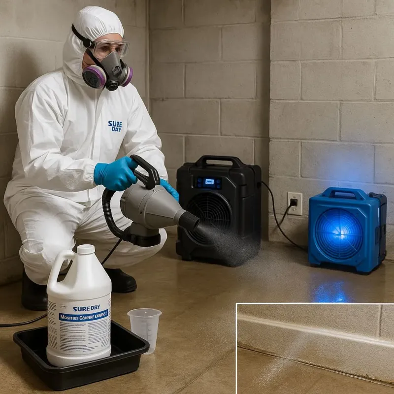 Sanitization and Odor Removal process in San Andreas, CA